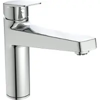 Ideal standard Grifo de cocina IS Ceraplan con caño extensible de 210 mm, para baja presión, acabado cromado