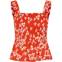 Kaffe Top 'Amber' rojo / negro / blanco