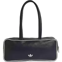 Adidas Originals Bolso de hombro 'Adicolor Elongated' negro / blanco