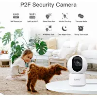 Arenti P2F Indoor 5G Wi-Fi UHD 3K/5MP Pan Tilt Zoom Priv Cam