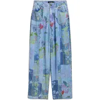 Desigual , Pantalón Vaquero tencel regular, Mujer, Lyocell, Azul, 44