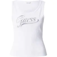 GUESS Top 'MALIKA' gris claro / plata / blanco