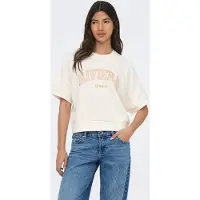 ONLY Sudadera 'ONLDaze' ecru / amarillo claro / blanco natural