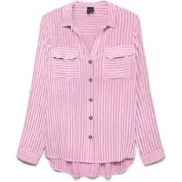 Vero Moda Blusa 'VMBUMPY' rosa claro / blanco