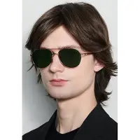 CHiMi Eyewear Unisex Pilot Soft Gold V2 - Green Talla: OS | Gafas de Sol Outlet | Unisex | Amarillo