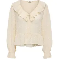 ONLY Blusa 'ONLIsla' blanco lana