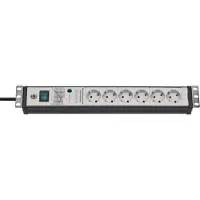 Brennenstuhl 1156057696, regleta de enchufes premium de 19", 6 enchufes