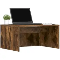 vidaXL Mesa de pared, roble ahumado, tablero de madera, 60 x 45 x 30 cm