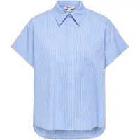 ONLY Blusa 'ONLKeri' azul claro / gris / blanco