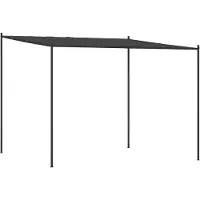Syfax Cenador acero y tela gris antracita 3x3 m 180 g/m²