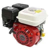 StarTech.com Motor de gasolina: 4 tiempos, horizontal, 212 cc, 7,5 CV, 3000 W, refrigerado por aire, arranque por cuerda, cigüeñal de 20 mm, color rojo