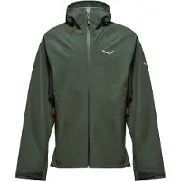 Salewa - Ropa de senderismo - Puez 2.5L PTX Jacket M Dark Olive - Talla S - Caqui