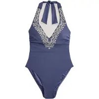 Next Traje de baño crema / zafiro