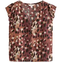 Next Blusa marrón / marrón rojizo / negro / blanco
