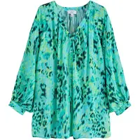 Next Blusa aqua / azul oscuro / amarillo / verde claro