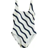 Next Bañador moldeador navy / blanco
