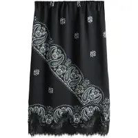 Next Falda gris / negro / offwhite