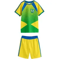 Next Pijama 'Football' navy / amarillo / verde claro / blanco