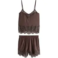 Ted Baker Pijama de pantalón corto chocolate
