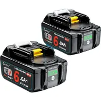 OEM Taladro atornillador, alta capacidad, funciones de protección avanzadas, 2 baterías de 6Ah