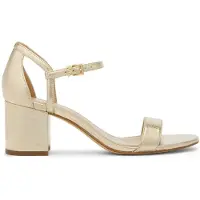 Michael Kors Simone Block Heel Sandal Pale Gold Talla: 37 | Chancletas Outlet | Mujer | Amarillo