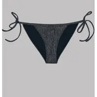 Mikuta The Black Sparkly Bikini Bottom Talla: L | Bikinis Outlet | Mujer | Negro