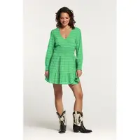Shiwi Zaragosa Dress Tasmania Stripe Fresh Green Talla: L | Mini Vestidos Outlet | Mujer | Verde