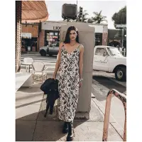 Mikuta The Dalmatian Slip Dress Talla: L | Vestidos Maxi Outlet | Mujer