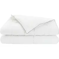 vidaXL Manta de cama para todo el año, blanca, 140 x 220 cm, de fibra de bambú ()