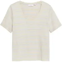 Comma Camiseta beige / azul claro