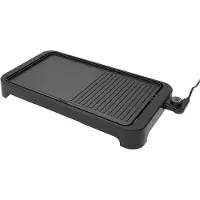 Arthur Martin Parrilla eléctrica – – AMPL204 – 2000 W – Dos zonas de temperatura – Recubrimiento antiadherente – Termostato ajustable – Color