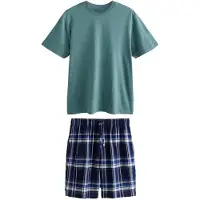 Next Pijama corto azul / navy / azul cian / gris / antracita