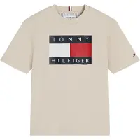 Tommy Hilfiger Camiseta 'Heritage' beige / rojo / negro / blanco