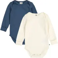Müsli Pijama entero/body azul oscuro / offwhite