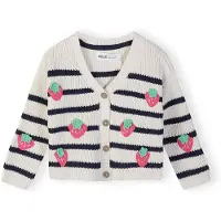 MINOTI Cárdigan marino / manzana / magenta / blanco