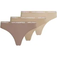 Karl Lagerfeld Tanga beige / piel / blanco