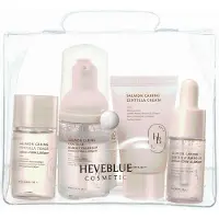 HEVEBLUE - Salmon Caring Centella Special Travel Kit Bag Set 4 pcs