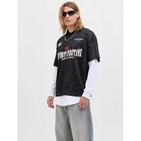 Jack & Jones Camiseta rojo / negro / blanco