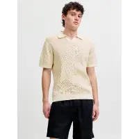 Jack & Jones Jersey 'JPRBLAHudson' beige claro / blanco