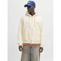 Jack & jones Sudadera con cremallera 'JORNorrebro' blanco lana