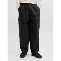 Jack & jones JJ (MAIN)Pantalones Cargo Corte De BarrilSNegro