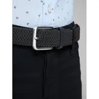 Jack & jones Cinturón 'Spring' negro / plata
