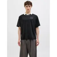 Jack & Jones Camiseta negro / blanco