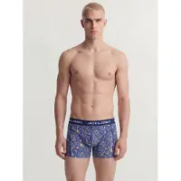 Jack & jones Calzoncillo boxer 'JACKEVIN' azul real / naranja claro / blanco