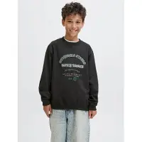 JACK&JONES JUNIOR Junior Sudadera verde / negro / blanco