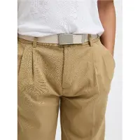 Jack & jones Cinturón 'JACLondon' crema / plata