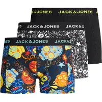 Jack & Jones Junior Calzoncillo 'Sugar' navy / amarillo / negro / blanco