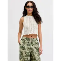 JJXX Top de punto 'JXZURI' blanco