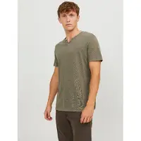 Jack & Jones Camiseta De Manga Corta Con Cuello Pico Split Slim Fit