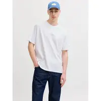 Jack & jones Camiseta 'JORHyeres' azul claro / gris claro / blanco